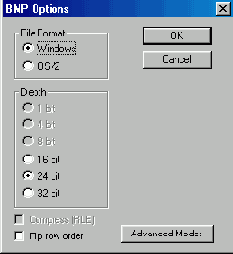 ���������� RGB-����������� � ������� BMP ��� PICT