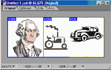 Связывание ссылок с ломтиками изображения