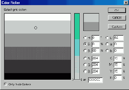 ����� ������ � ������� ������ Color Picker