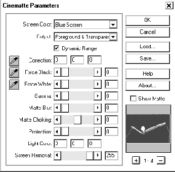Дополнительные модули, использующие метод синего матового экрана