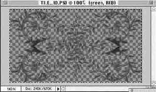 Формирование областей с узорным рисунком при помощи макетных групп
