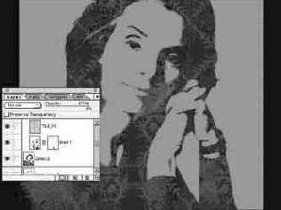 Формирование областей с узорным рисунком при помощи макетных групп