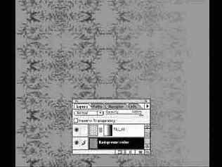 Формирование областей с узорным рисунком с помощью слой-масок