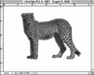 Закрашивание слоя заднего плана