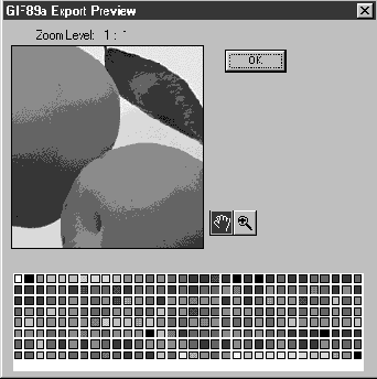 Фильтр экспорта в формате GIF89a