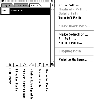Палитра Path (Контуры) и ее параметры