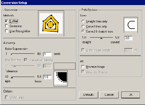 Рисунок 16. Панель настройки параметров