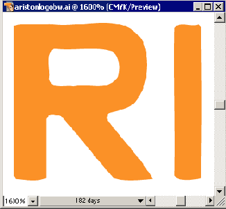 При увеличении видно, что контур