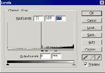 Рисунок 9. Панель преобразования уровней