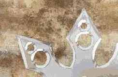 с формой ножа. Размойте края