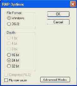 ���� ���������� ����� � ������� BMP