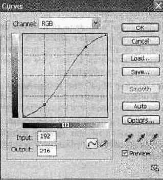 Настройки цветовых кривых