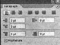 Панель Paragraph