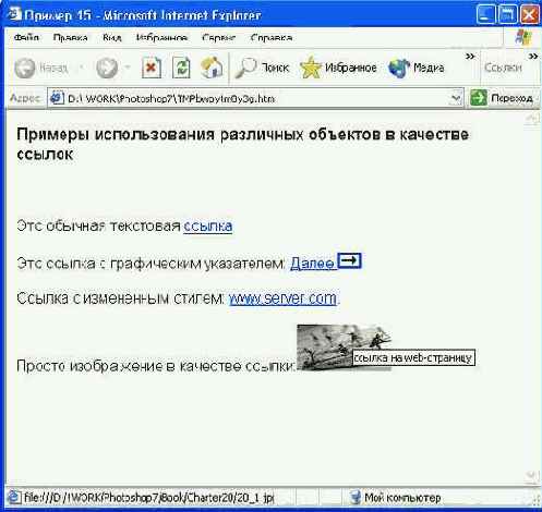 Ресурсы Интернета и ссылки на них