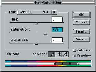 ������� Hue/Saturation