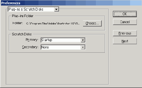 ���� Preferences/Plugins&Scratch Disks