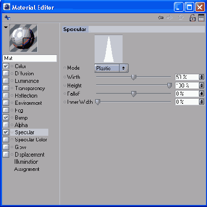 ��������� ��������� Specular