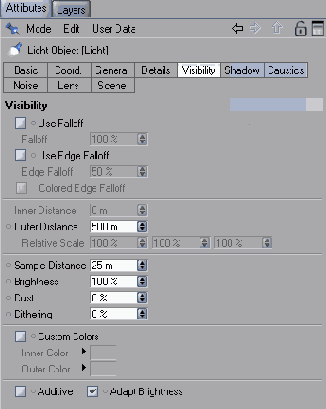 ��������� ������ Visibility