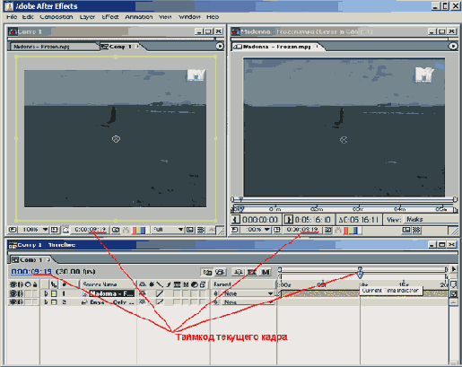 ���� Layer, Footage � Composition