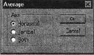 Диалоговое окно Average (Усреднить)