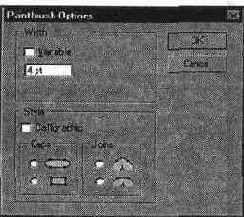 Установки поля Style (Стиль) и