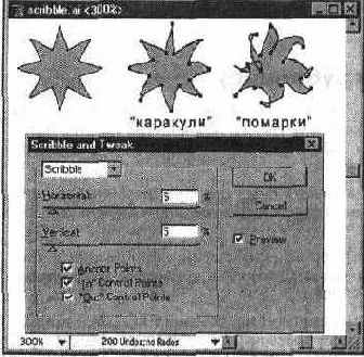 Диалоговое окно Scribble and Tweak
