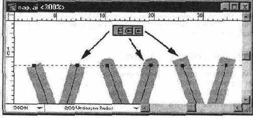 Примеры концов линий Butt Cap