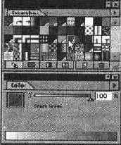 Выбор плашечного цвета в палитре