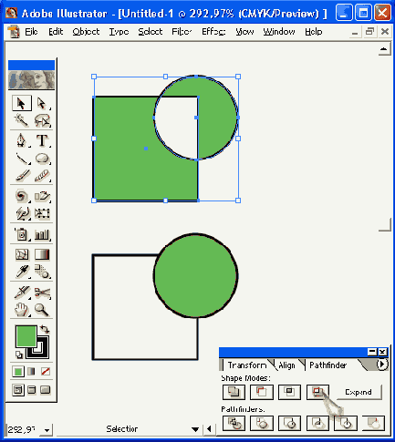 ������ Exclude overlapping shape areas