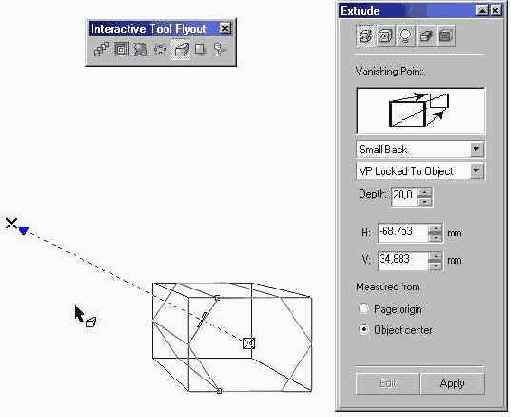 Инструмент Interactive Extrude