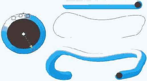 Построение трубки, изогнутой в пространстве