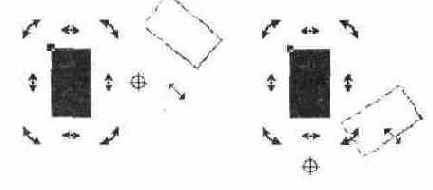 Вращение при различных положениях центра трансформации