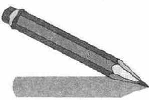 Карандаш с тенью