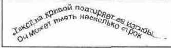Текст на кривой