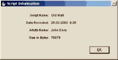 ���������� ���� Script Information