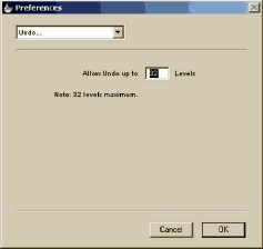 ���������� ���� Undo Preferences
