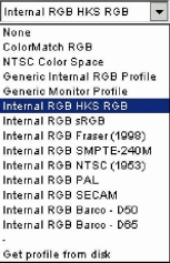 ����� ��������� � ������ Output Profile