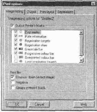 Параметры вывода компонентов