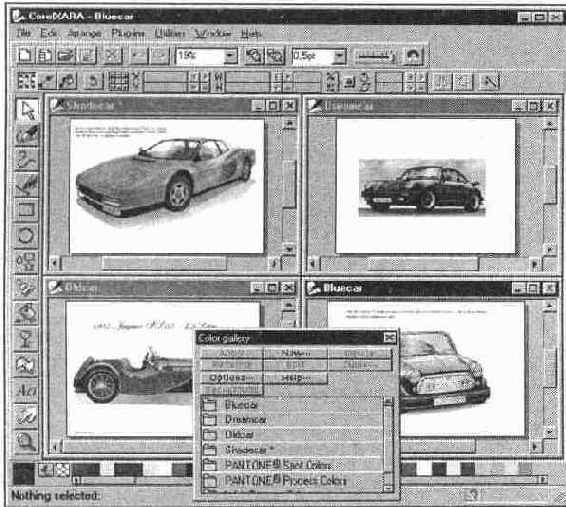 Импорт цветов Перемещение цветов между документами