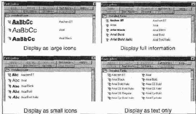 Установка и удаление шрифтов