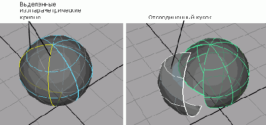 ������� Detach Surfaces ��������� ����������� ����� ���������� ������������������ ������