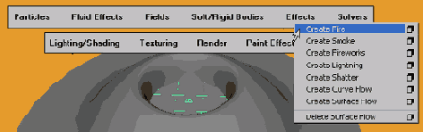 ������� Create Fire (������� �����) ��������� �������� ������� � ��� ��������� �������� �������