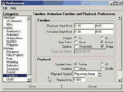 �� ������� Timeline