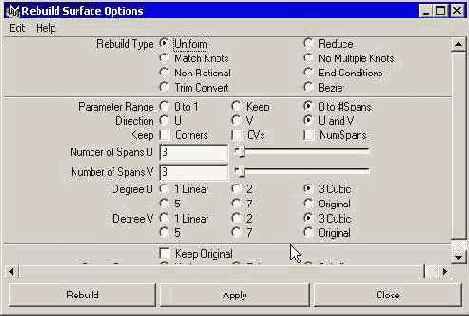 ����� ���������� ����������� Rebuild Surface