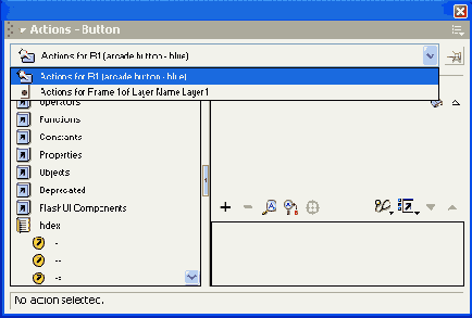 ��������� ������ Actions ��� �������� �������� ��� �����