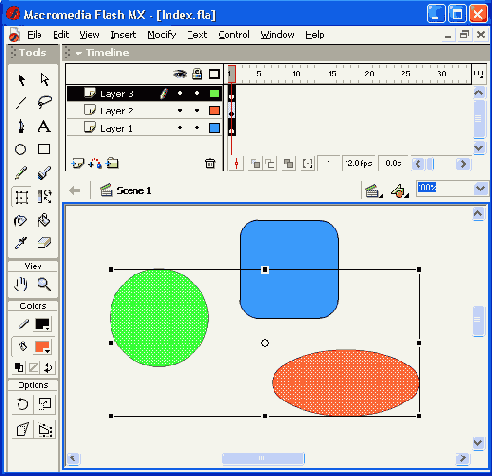 ��������� ������ ������ � ������� ����������� Free Transform