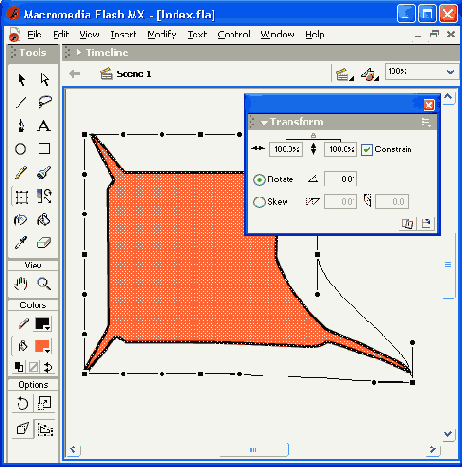 ������ ������� � ������� ������ Transform