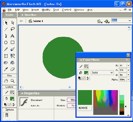 ������ ������ Color Mixer ��� ������� �������� ������