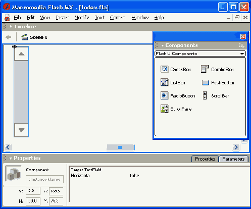 ��������� ������� �������� ScrollBar