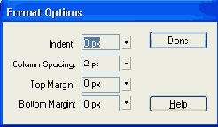 ���������� ���� Format Option